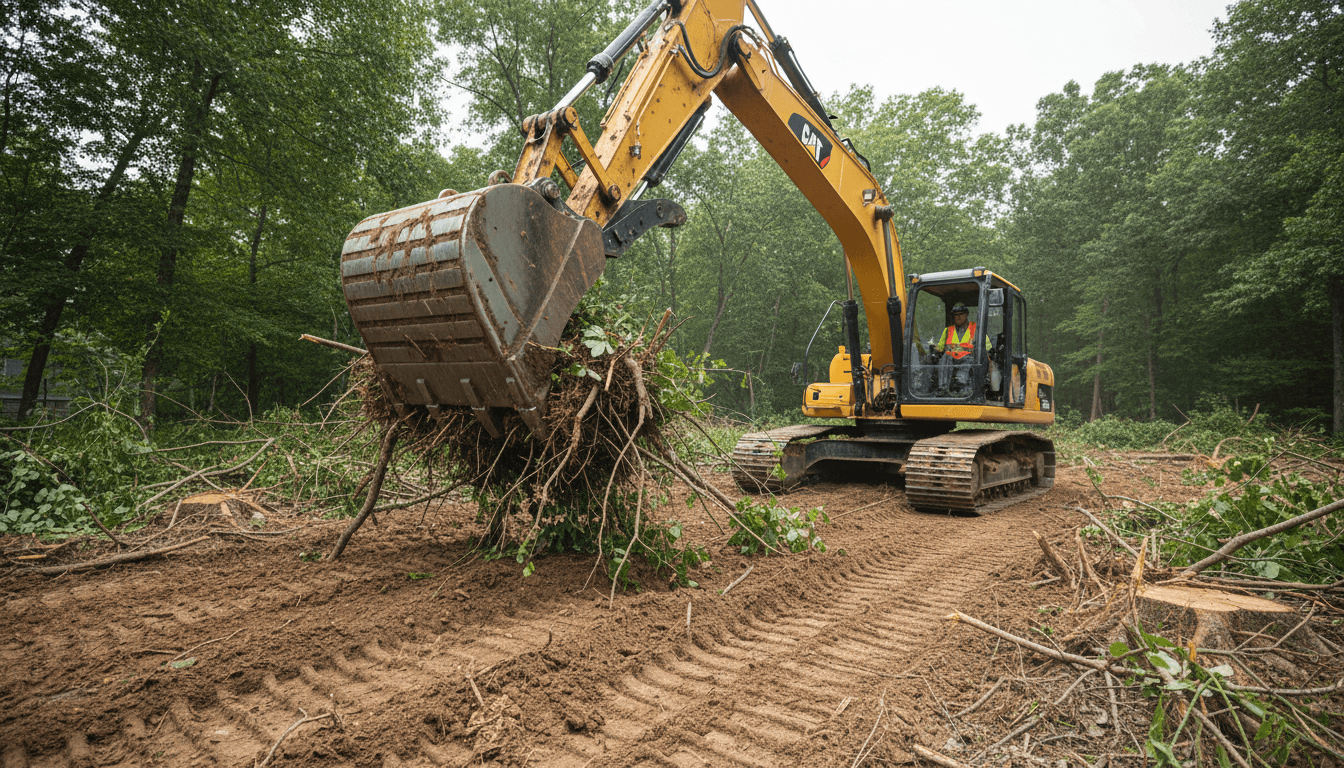 Cleared and graded land ready for construction